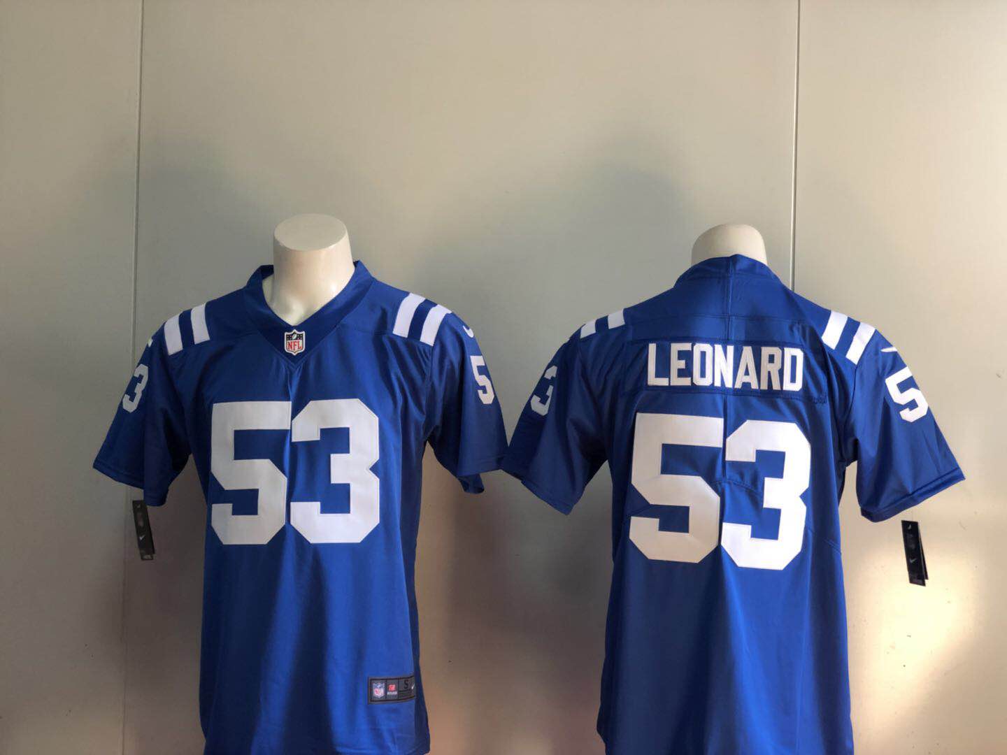 Men Indianapolis Colts #53 Leonard blue Nike Vapor Untouchable Limited Player NFL Jerseys